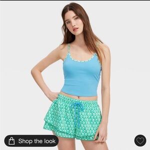 Roberta Roller Rabbit x Target Sky Blue Top and Mint Green Shorts